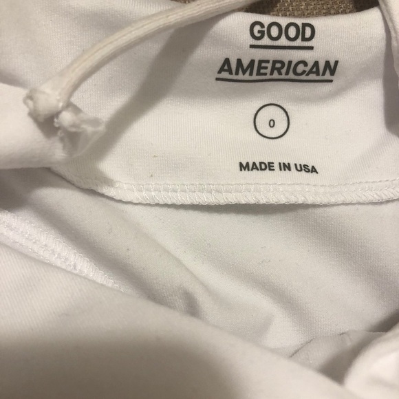 Good American Not So Basic Camisole Bodysuit White - Size XS - Picture 6 of 7